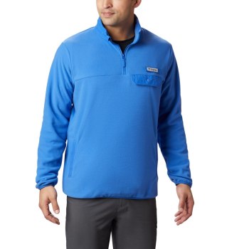 Columbia Harborside II Fleece - Pullover Herren Blau - RYIE65217
